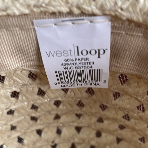 West Loop Straw Hat Sun Hat New With Tags - Picture 8 of 10